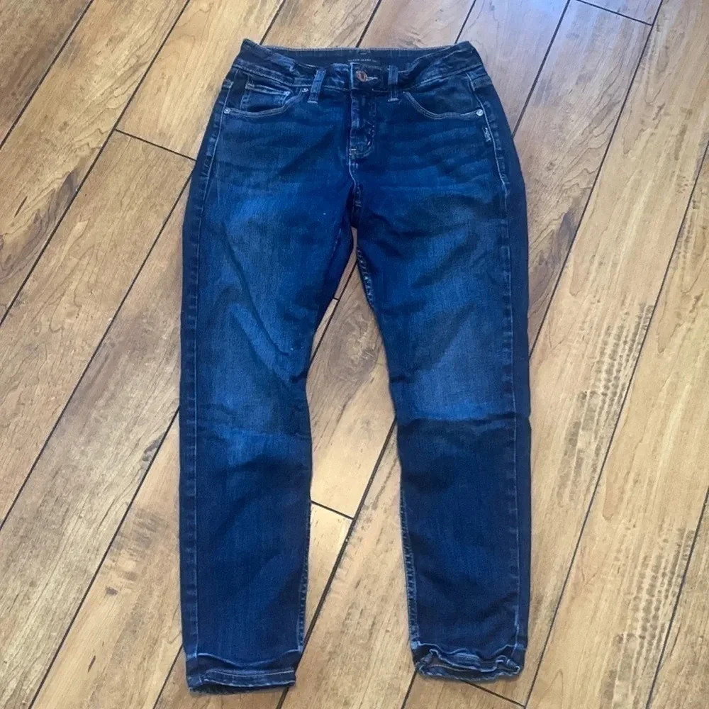 Silver Avery skinny crop jeans